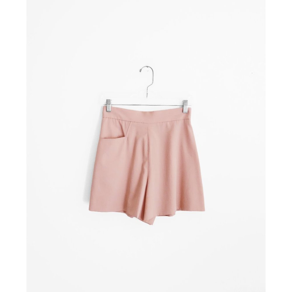 Vintage 90s Ralph Ralph Lauren Light Salmon Pink Shorts Suit 4/6 fit 2 - Picture 4 of 8